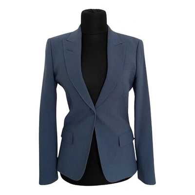 Pre-owned Gucci Wool Blazer In Blue