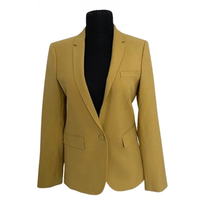 Pre-owned Gucci Wool Blazer In Yellow