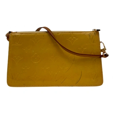 Pre-owned Louis Vuitton Lexington Leather Handbag In Yellow