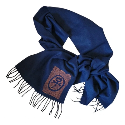 Pre-owned Jc De Castelbajac Wool Scarf In Navy