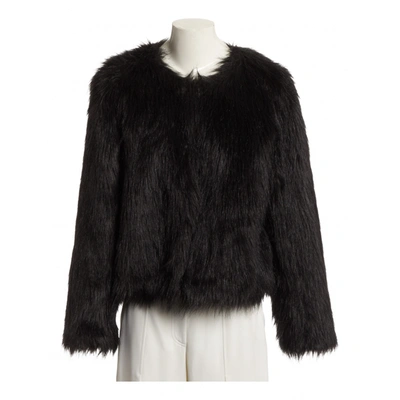 Pre-owned Altuzarra Faux Fur Coat In Black