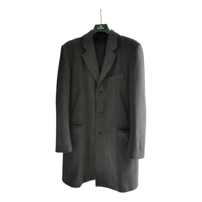 Pre-owned Fay Coat In Grey