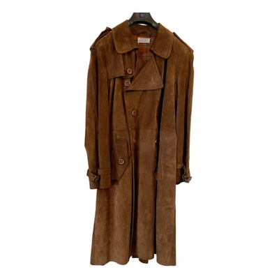 Pre-owned Gucci Coat In Brown