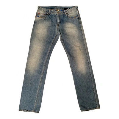 Pre-owned Moschino Love Straight Jeans In Blue
