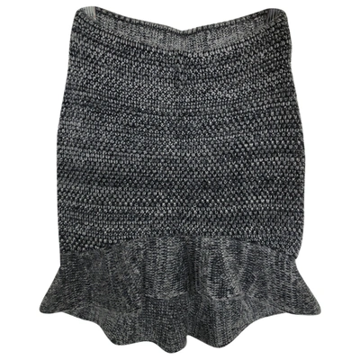 Pre-owned Willow Wool Mid-length Skirt In Grey