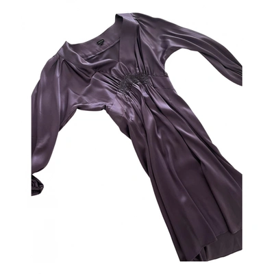 Pre-owned Joseph Silk Mid-length Dress In Purple