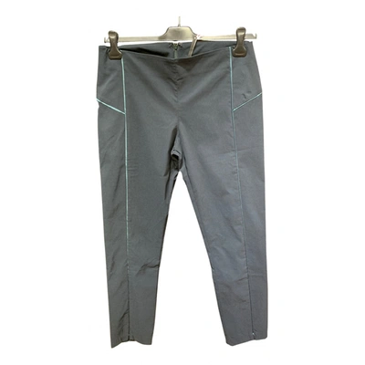 Pre-owned Liviana Conti Straight Pants In Green