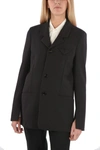 Bottega Veneta Brown Wool Twill Blazer In Brown