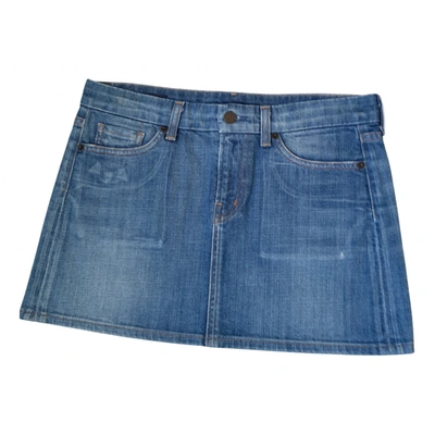 Pre-owned Citizens Of Humanity Mini Skirt In Blue