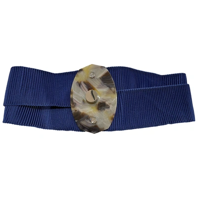 Pre-owned Paolo Errico Belt In Blue