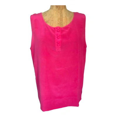 Pre-owned Peserico Silk Top In Pink