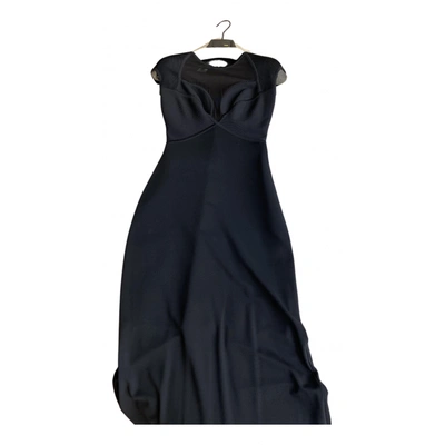 Pre-owned Herve L Leroux Maxi Dress In Black
