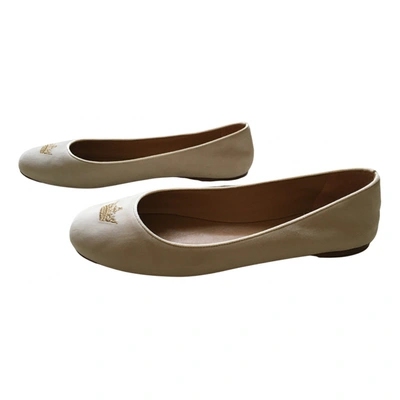 Pre-owned Church's Ballet Flats In White
