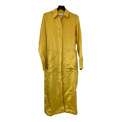 Pre-owned Jil Sander Maxi Dress In Yellow