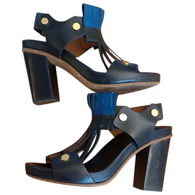 Pre-owned Chloé Leather Sandal In Black
