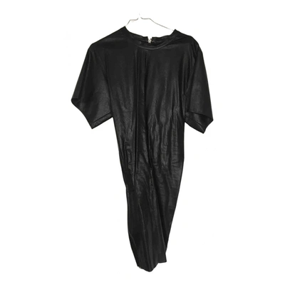Pre-owned Isabel Marant Étoile Vegan Leather Mini Dress In Black