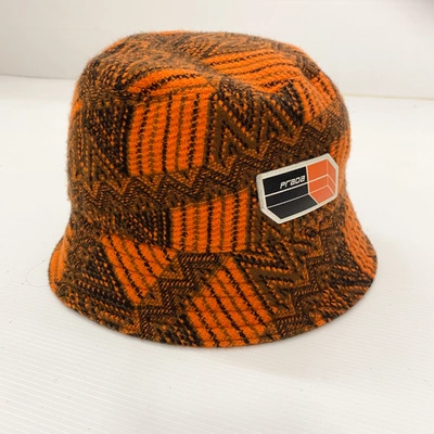 Pre-owned Prada Cashmere Hat In Orange