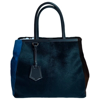 Pre-owned Fendi 3jours Pony-style Calfskin Handbag In Brown