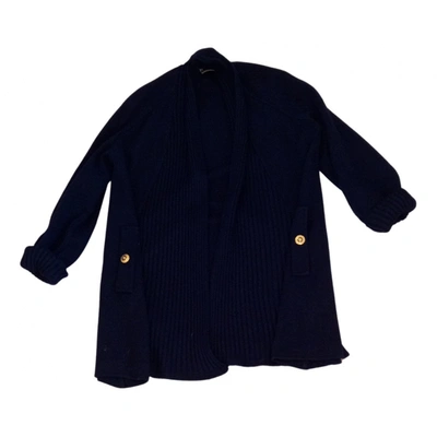 Pre-owned Luisa Spagnoli Wool Coat In Blue