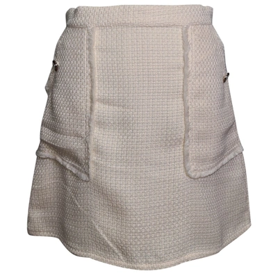 Pre-owned Sister Jane Mini Skirt In Ecru