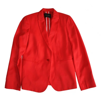 Pre-owned Massimo Dutti Jacket In Red