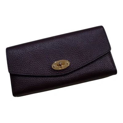 Pre-owned Mulberry Wallet In Burgundy