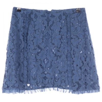 Pre-owned Pinko Skirt In Blue