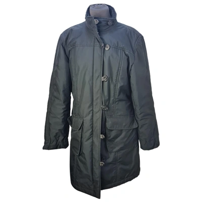 Pre-owned Fay Peacoat In Blue