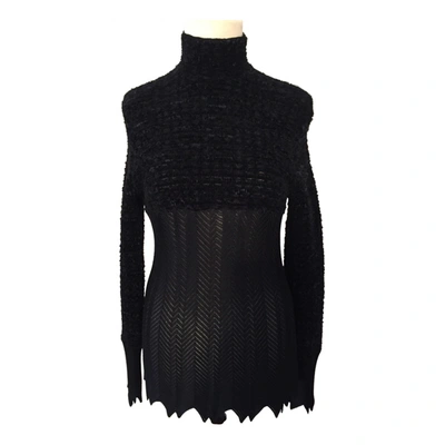 Pre-owned Karl Lagerfeld Wool Jumper In Black