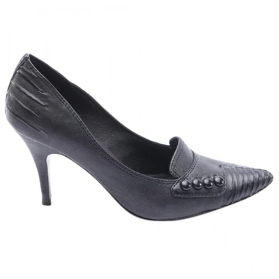Pre-owned Ash Leather Heels In Black