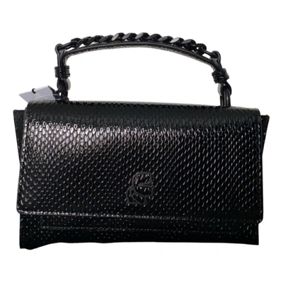 Pre-owned Karl Lagerfeld Patent Leather Handbag In Black
