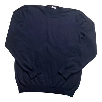 Pre-owned Valentino Cashmere Pull In Navy