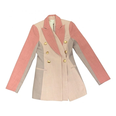 Pre-owned Acler Blazer In Pink