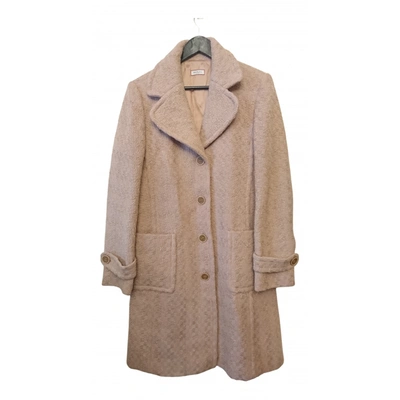 Pre-owned Max & Co Wool Coat In Pink