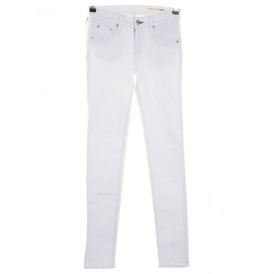 Pre-owned Rag & Bone Boyfriend Jeans In White