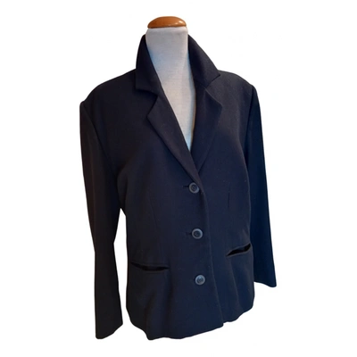 Pre-owned Low Classic Wool Blazer In Navy
