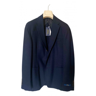 Pre-owned Polo Ralph Lauren Wool Vest In Blue