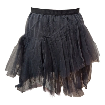 Pre-owned P.a.r.o.s.h. Mini Skirt In Black