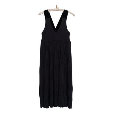 Pre-owned Bally Silk Mid-length Dress In Black