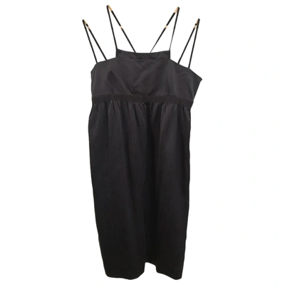 Pre-owned M Missoni Silk Mini Dress In Black