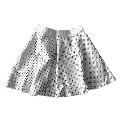 Pre-owned Gabriela Hearst Mini Skirt In Silver