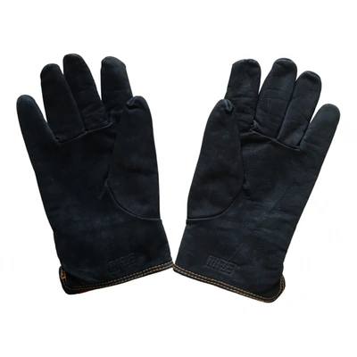 Pre-owned Rifle Gloves In Blue