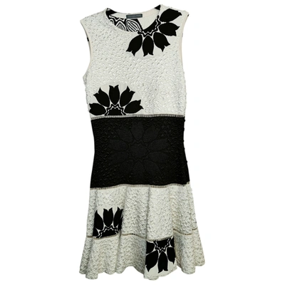 Pre-owned Alexander Mcqueen Dress In White