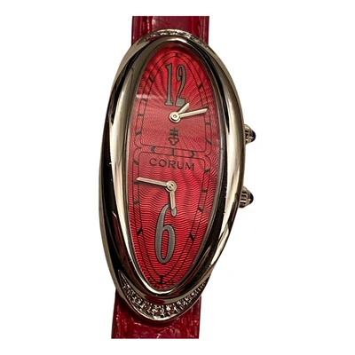 Pre-owned Corum Watch In Red