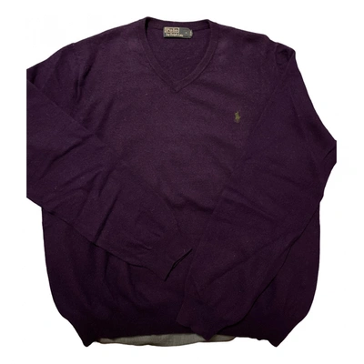 Pre-owned Polo Ralph Lauren Wool Pull In Purple