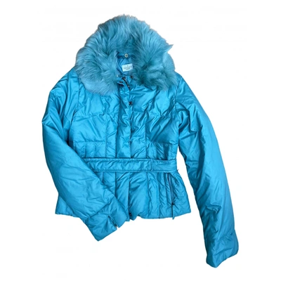 Pre-owned Trussardi Jacket In Turquoise