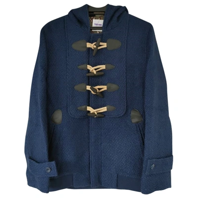Pre-owned Issey Miyake Wool Jacket In Blue