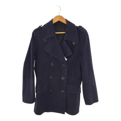 Pre-owned Maison Margiela Peacoat In Navy