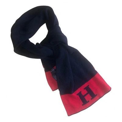 Pre-owned Tommy Hilfiger Scarf & Pocket Square In Blue