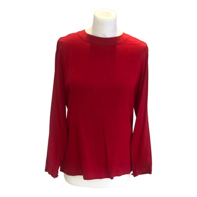 Pre-owned Chanel Silk Shirt In Red